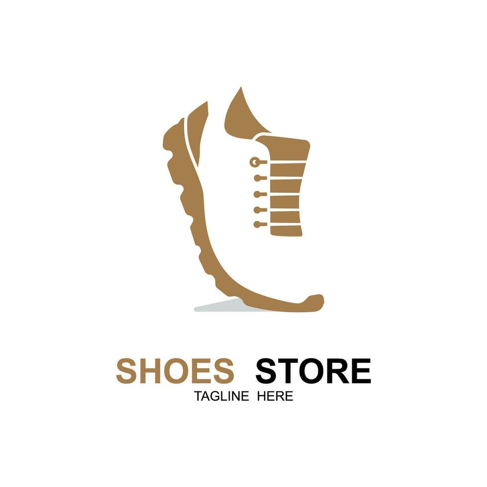 shoe logo vector icon illustrtation design