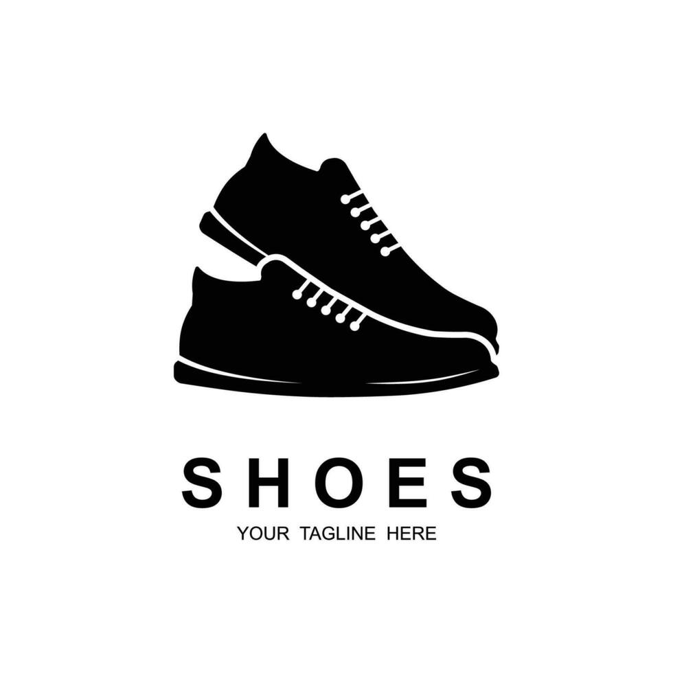 shoe logo vector icon illustrtation design