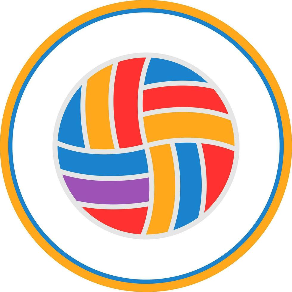 Volleyball Vector Icon Design