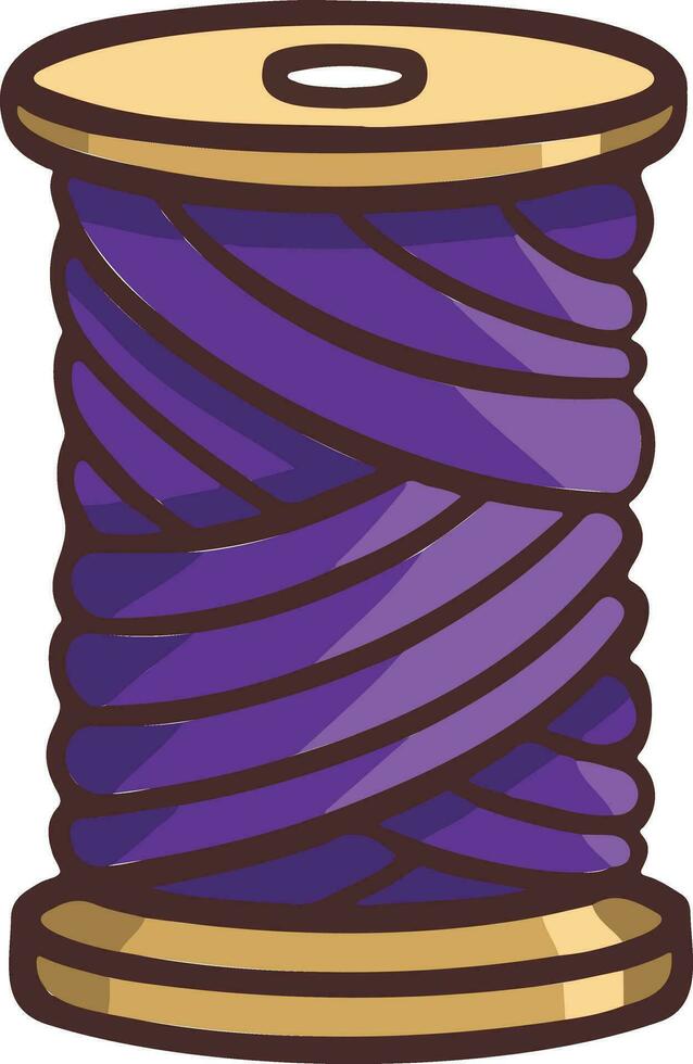 Knitting sewing symbols thread yarn skein needlework vector made