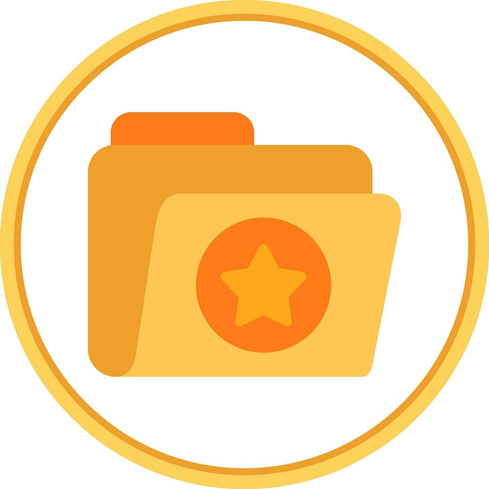 Favorite Folder Vector Icon Design