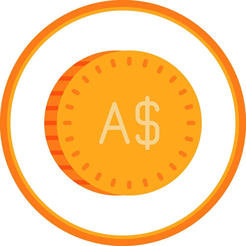 Australian Dollar Vector Icon Design
