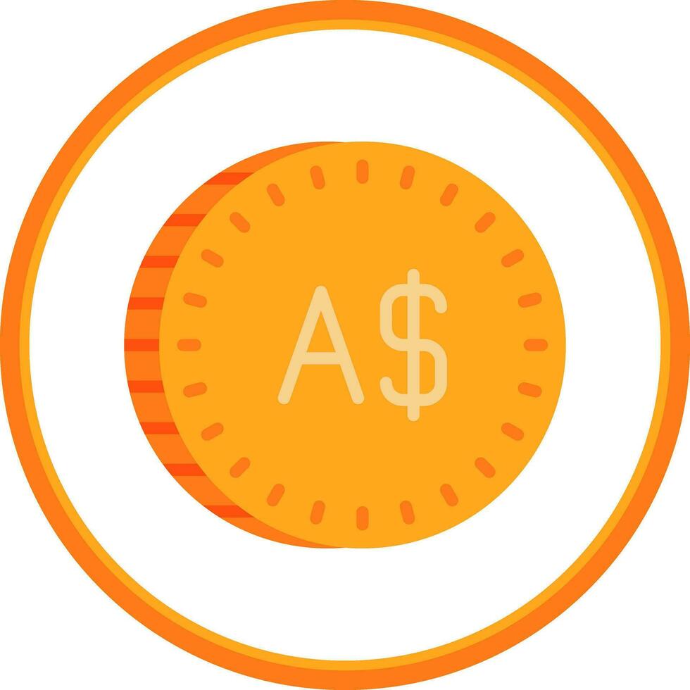 australiano dólar vector icono diseño