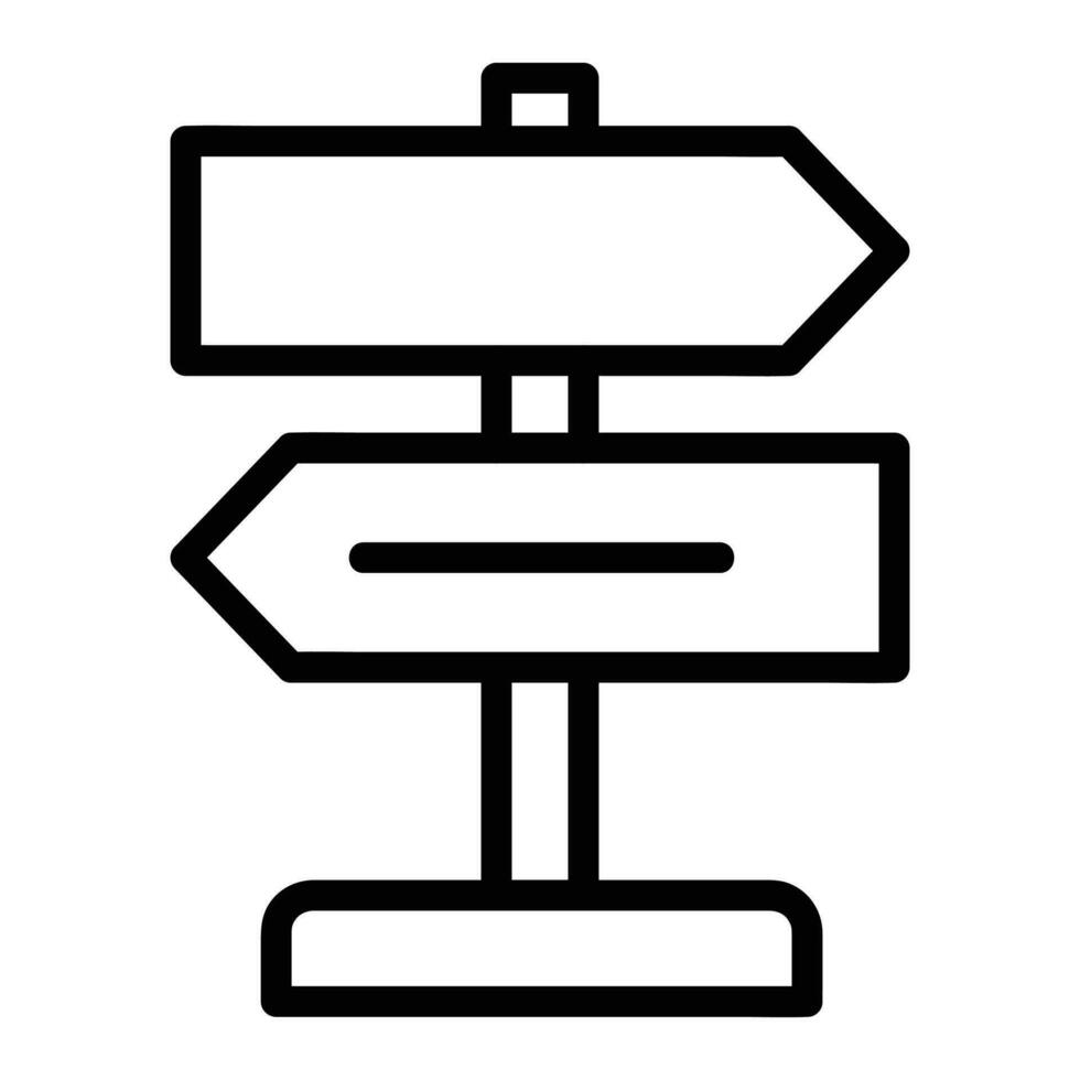 Direction Vector Icon, Outline style icon, from Advertisement icons collection, isolated on white Background.