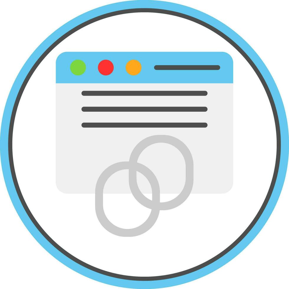 Backlinks Vector Icon Design