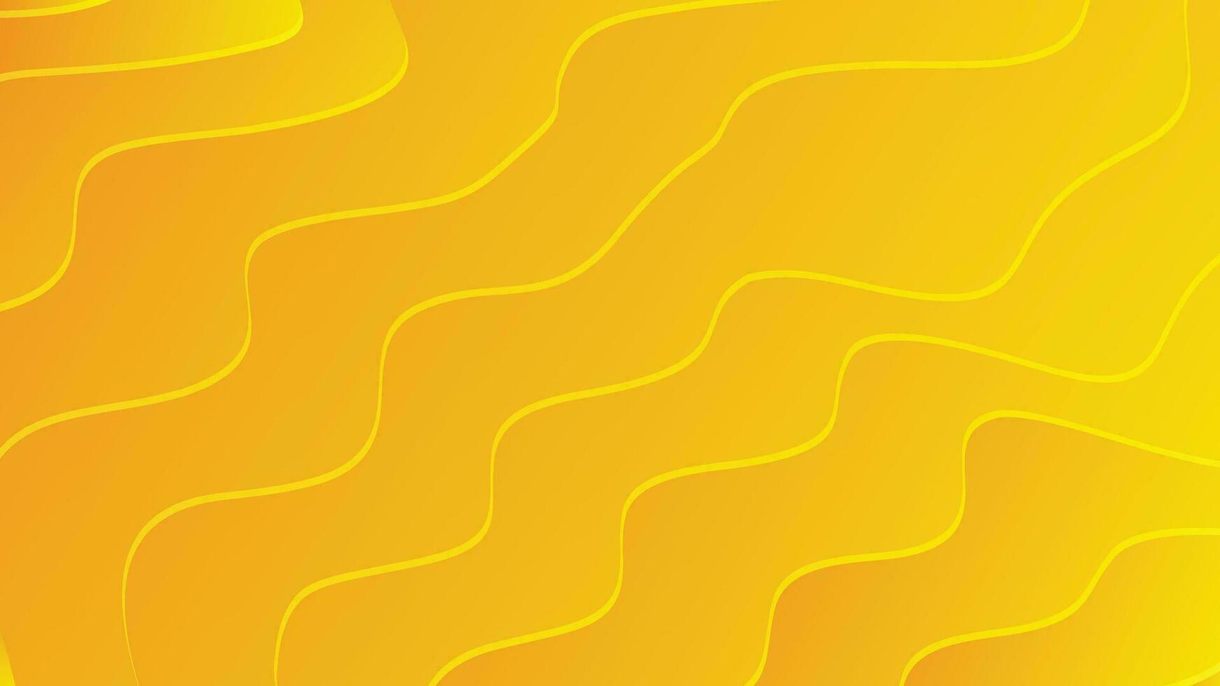 Orange and yellow abstract wave modern luxury texture background vector