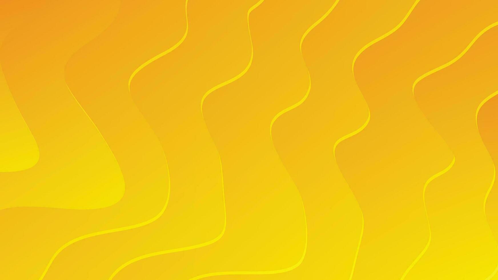 Orange and yellow abstract wave modern luxury texture background vector