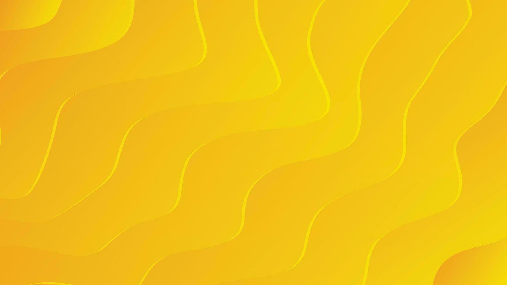 Orange and yellow abstract wave modern luxury texture background vector