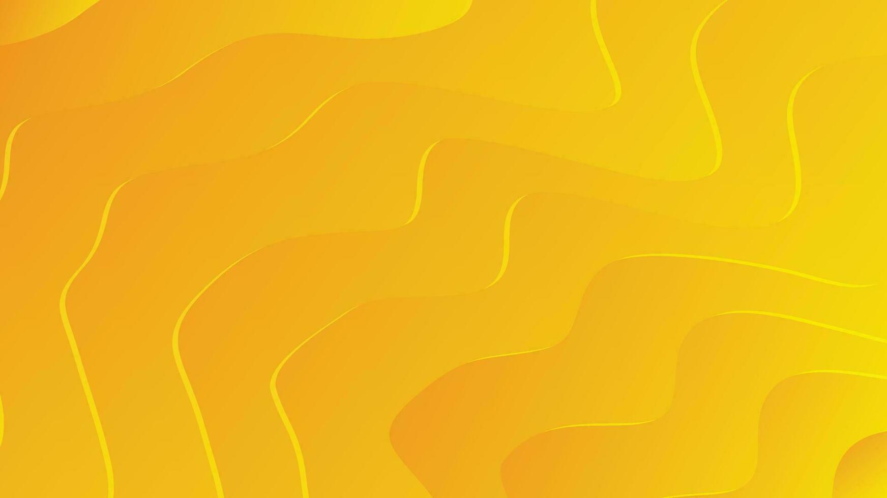 Orange and yellow abstract wave modern luxury texture background vector