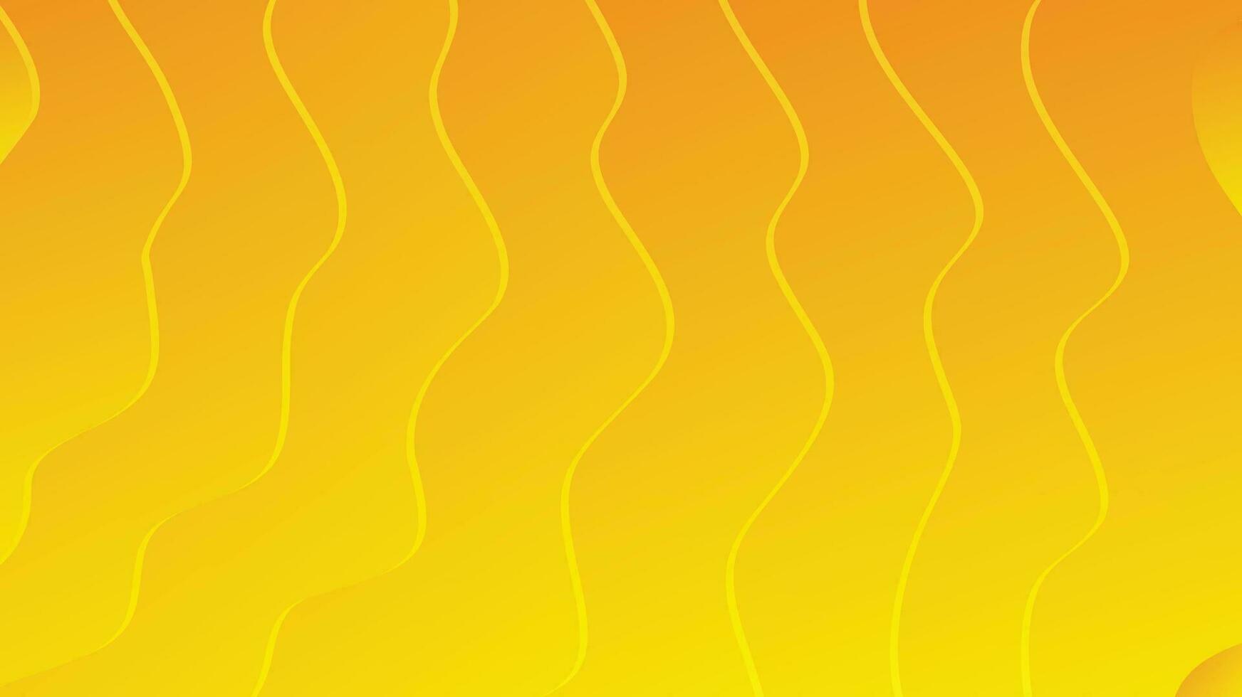 Orange and yellow abstract wave modern luxury texture background vector