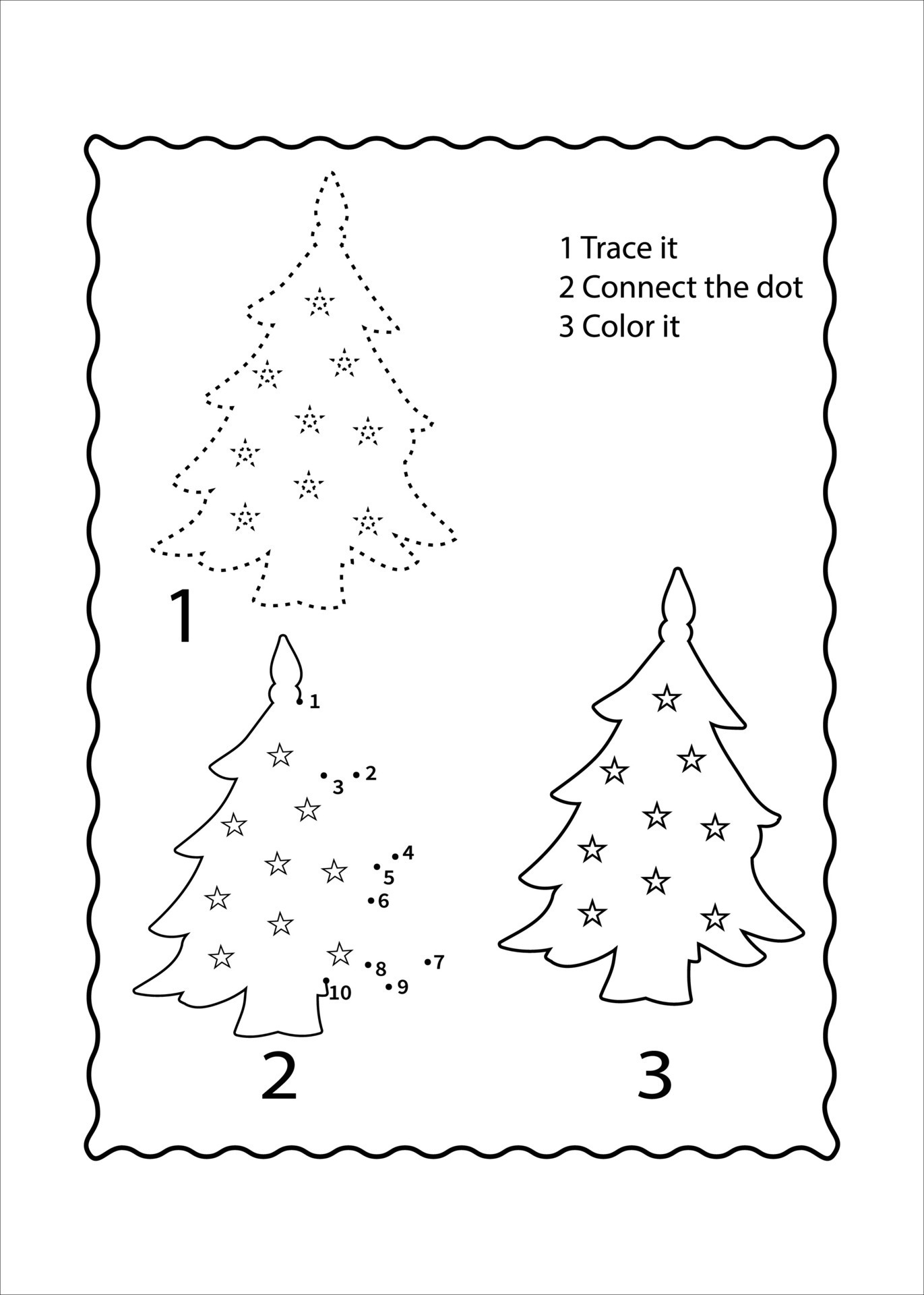 Christmas activity worksheet for kids 29242279 Vector Art at Vecteezy