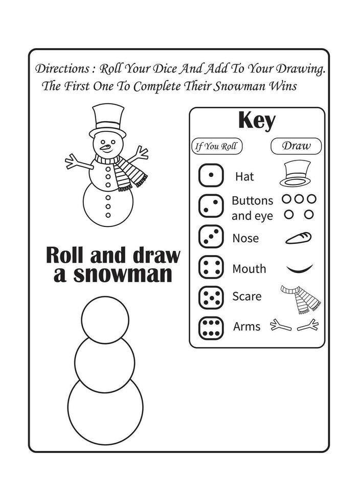 Christmas activity worksheet for kids vector