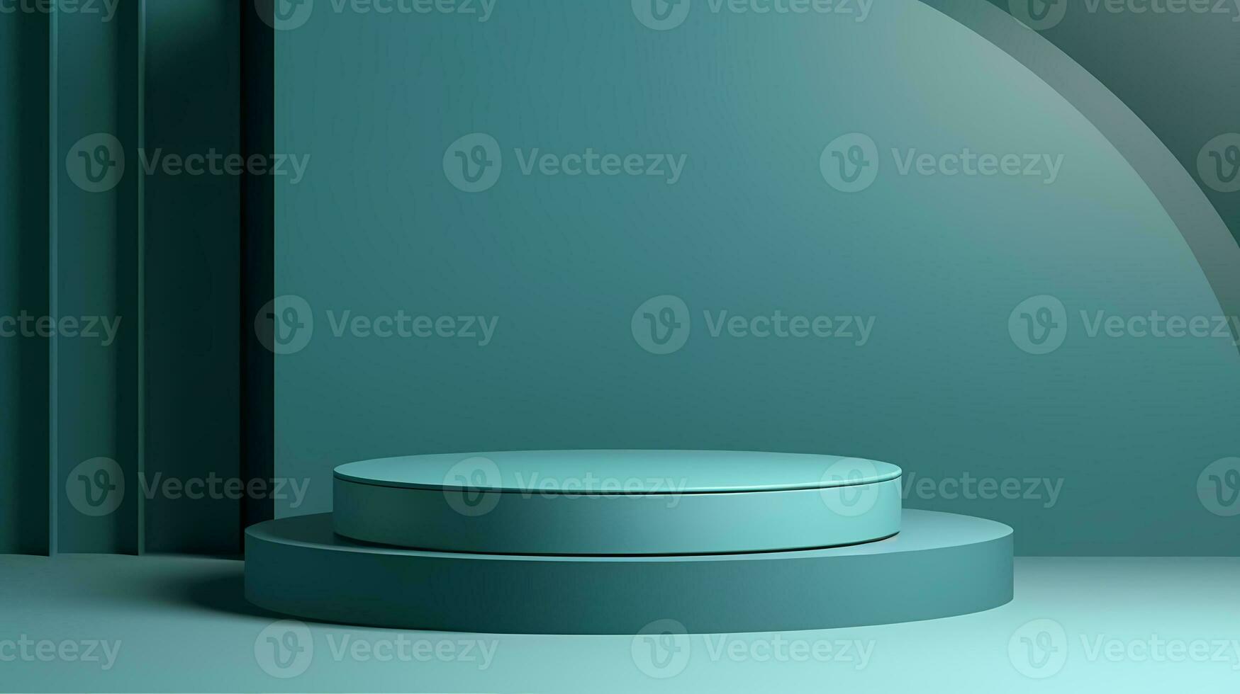 Minimal podium for display product, product showcase, product exhibition, or product presentation. AI Generative photo