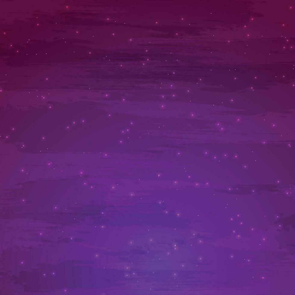 Vector dark purple sky with stars background