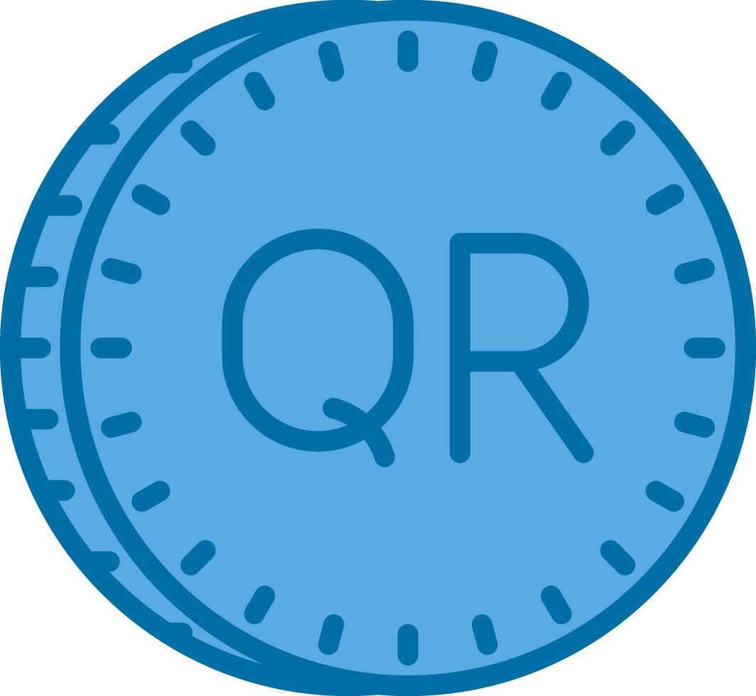 Qatari riyal Vector Icon Design