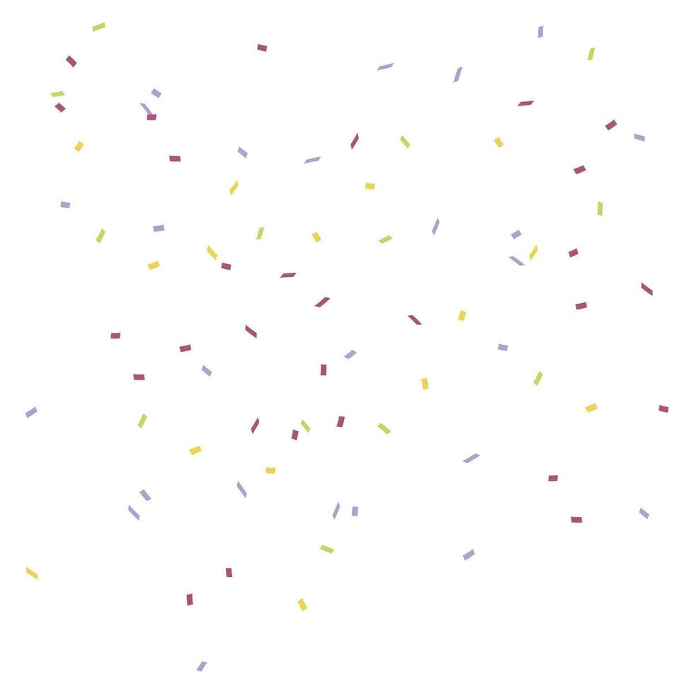 Vector colorful confetti background in flat style