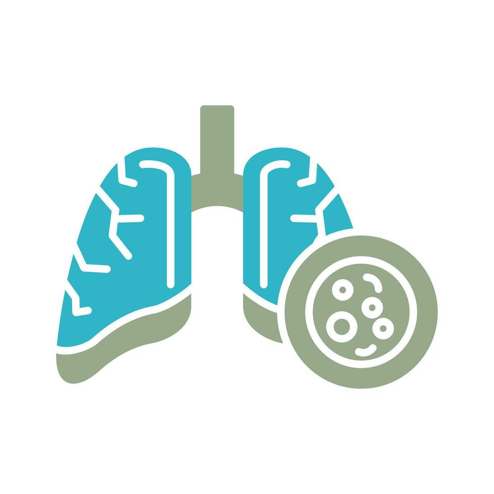 Lung Cancer Vector Icon