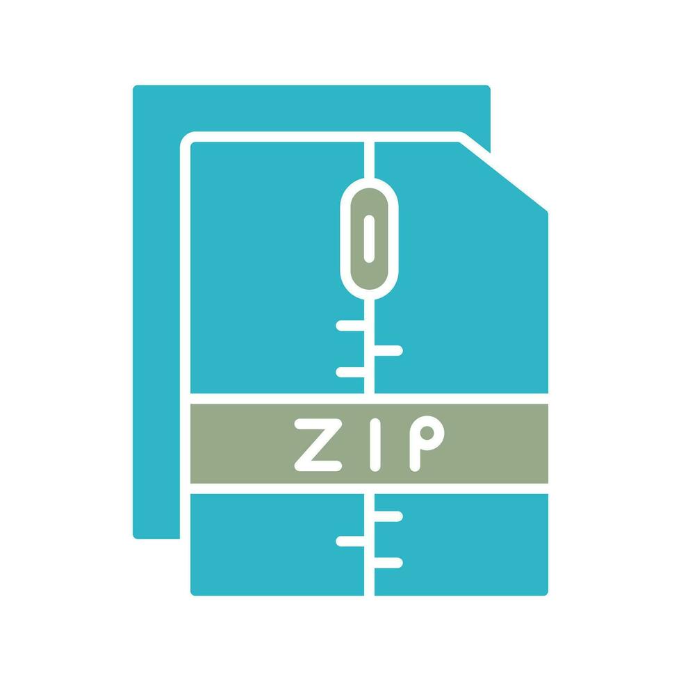 Zip File Vector Icon