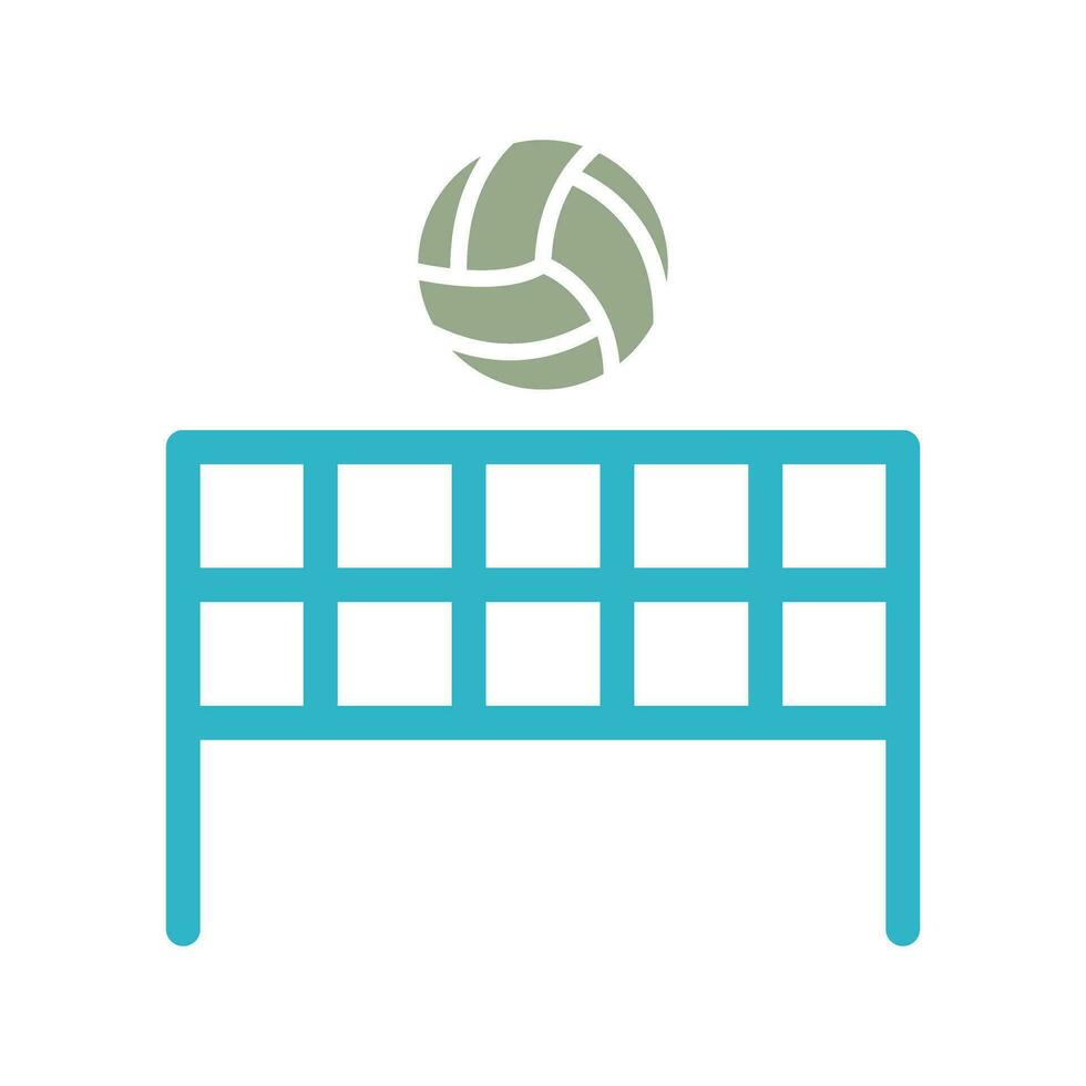 Beach Volleyball Vector Icon