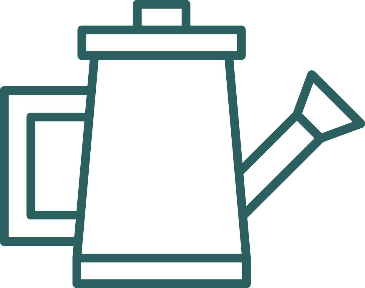 Watering Can Vector Icon Design