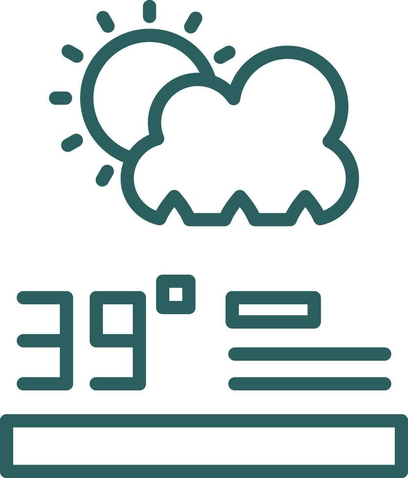 Forecast Analytics Vector Icon Design