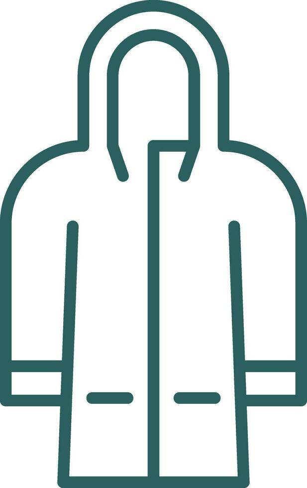 Raincoat Vector Icon Design