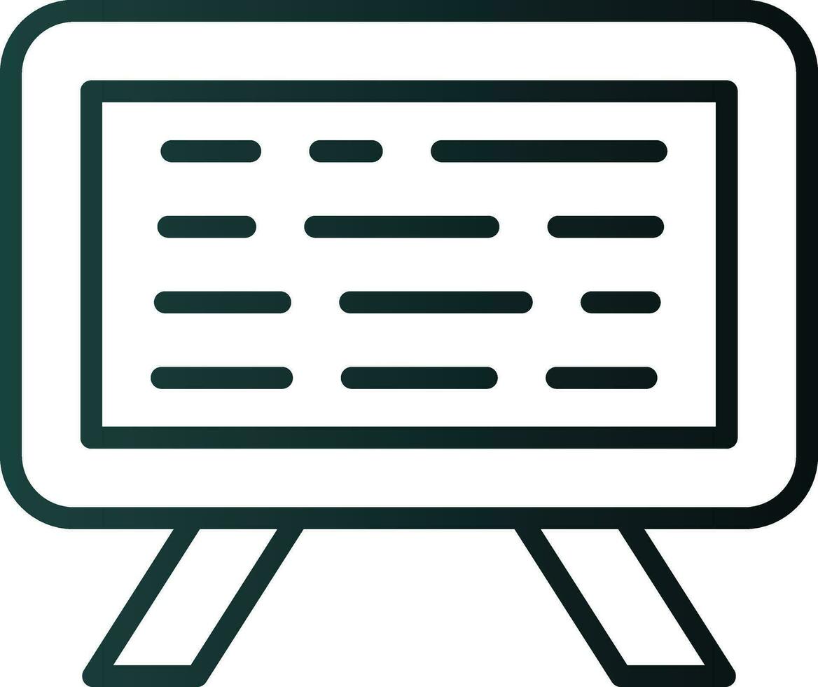 Chalkboard Vector Icon Design