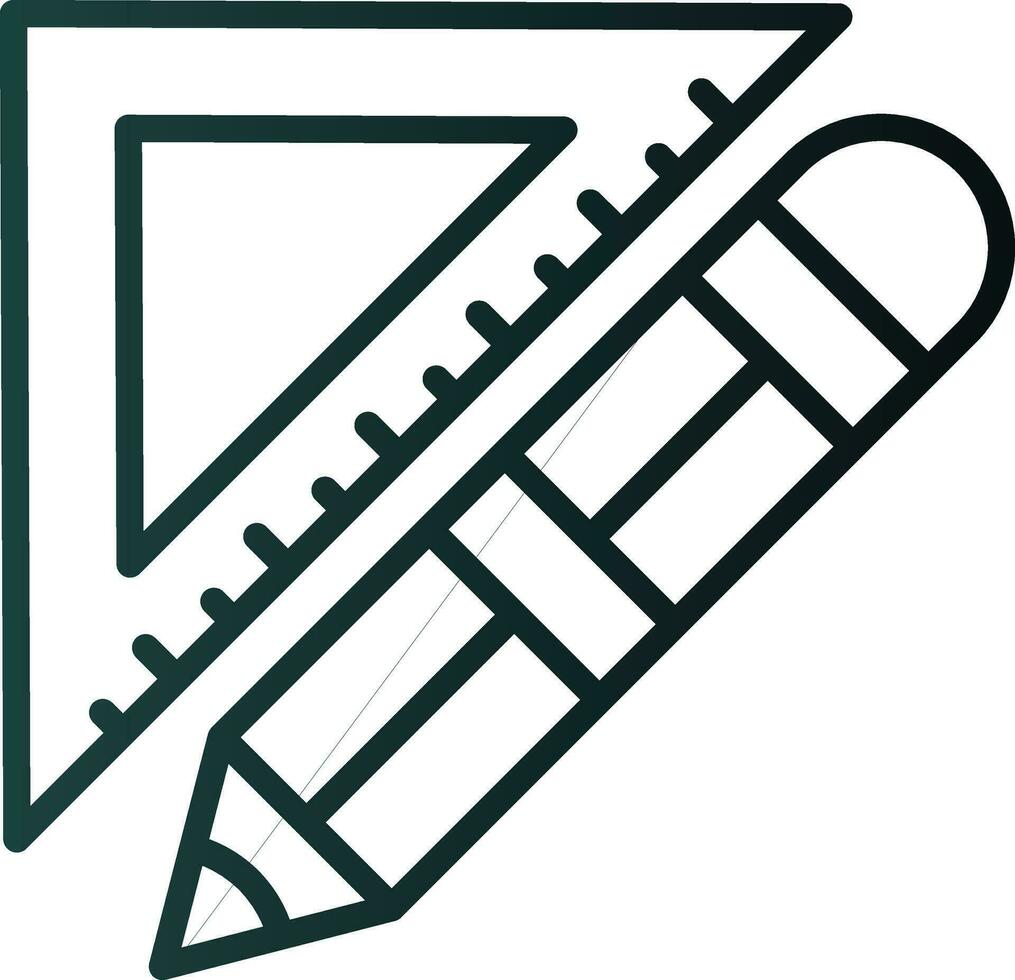 Protractor Vector Icon Design