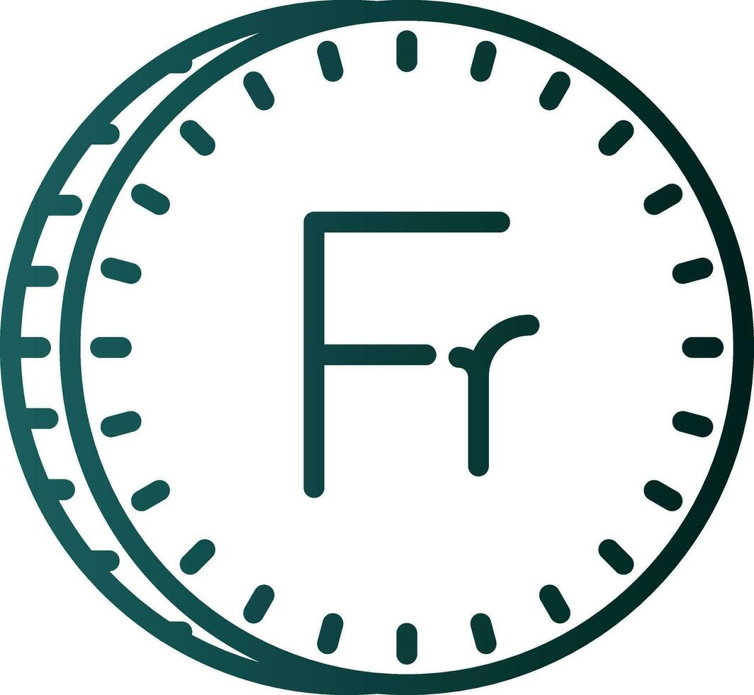 Franc Vector Icon Design