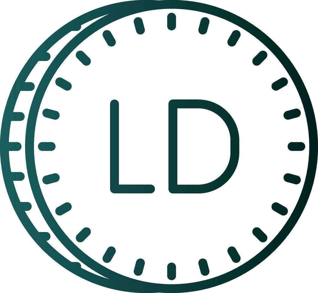 libio dinar vector icono diseño