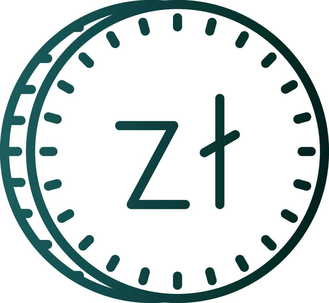 Zloty Vector Icon Design