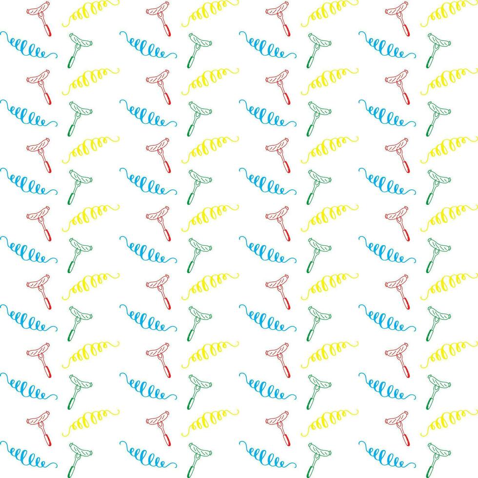 Free vector modern set of hand drawn patterns for oktoberfest design