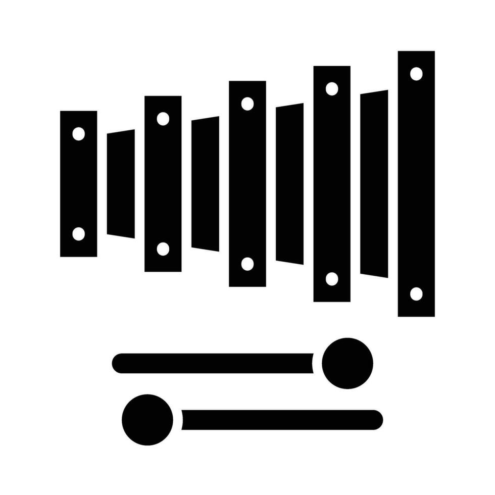 Xylophone Vector Glyph Icon For Personal And Commercial Use.