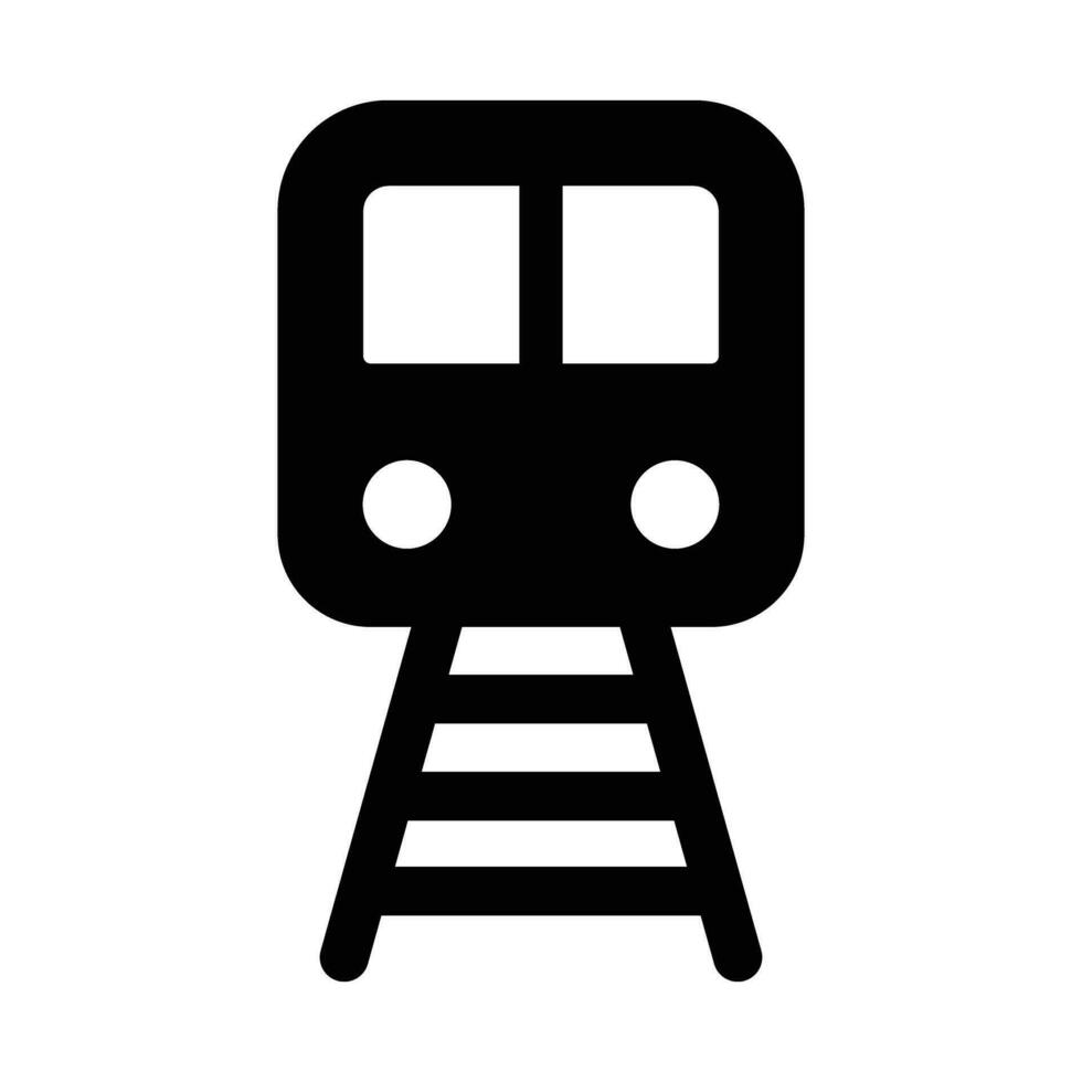 tren vector glifo icono para personal y comercial usar.