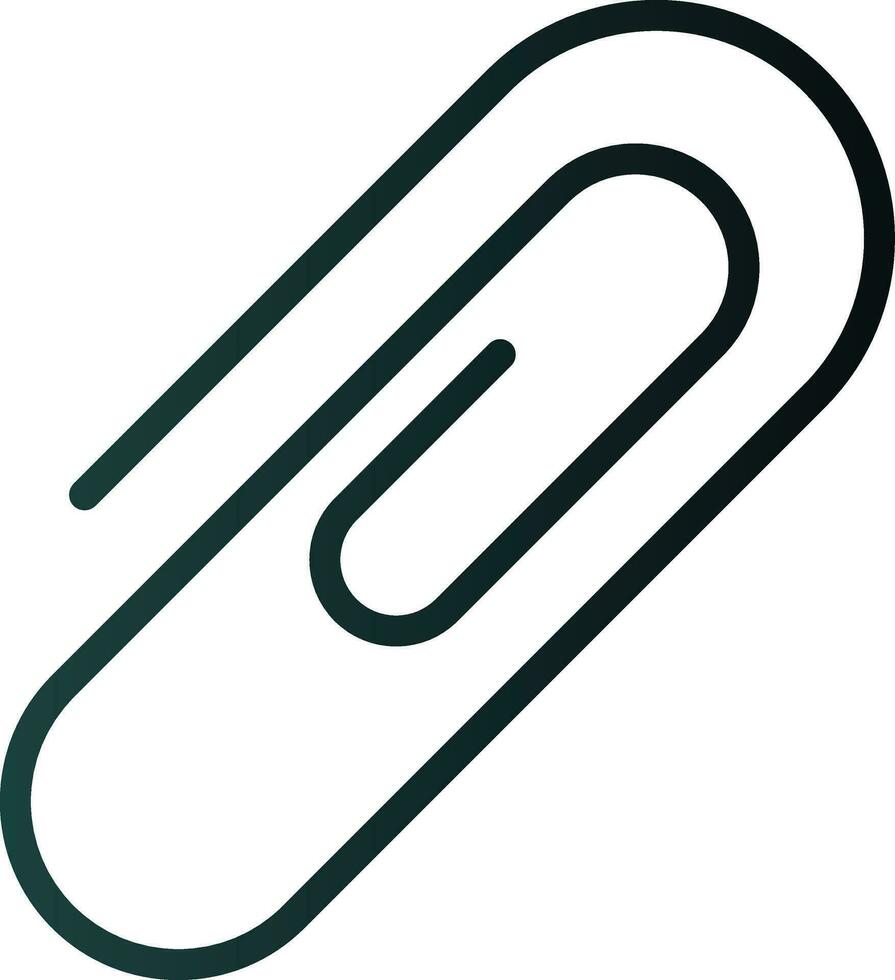 Paper Clip Vector Icon Design