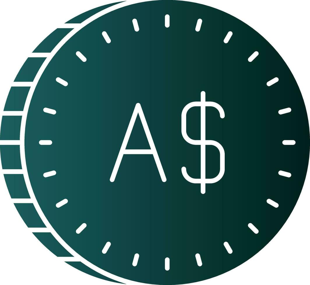 Australian Dollar Vector Icon Design