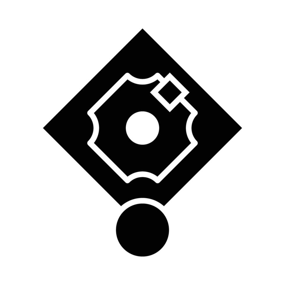 Infielder Vector Glyph Icon For Personal And Commercial Use.