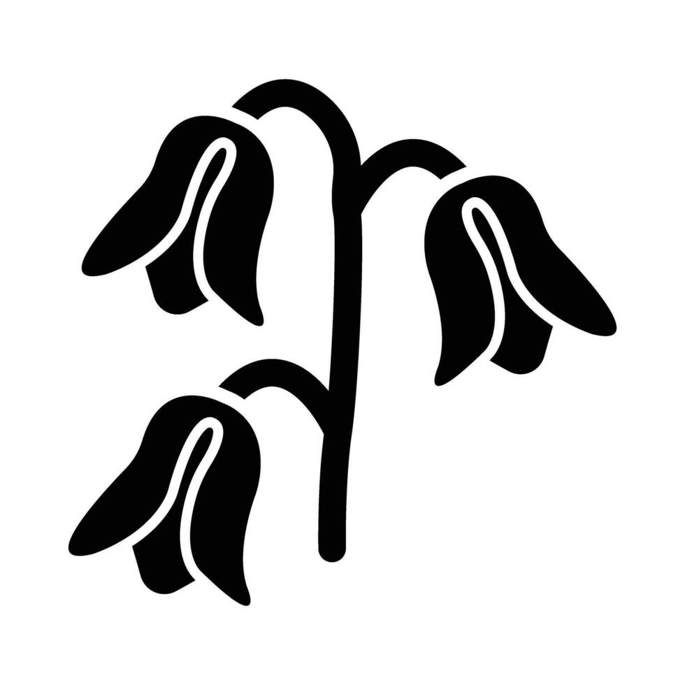 Bluebell Vector Glyph Icon For Personal And Commercial Use.