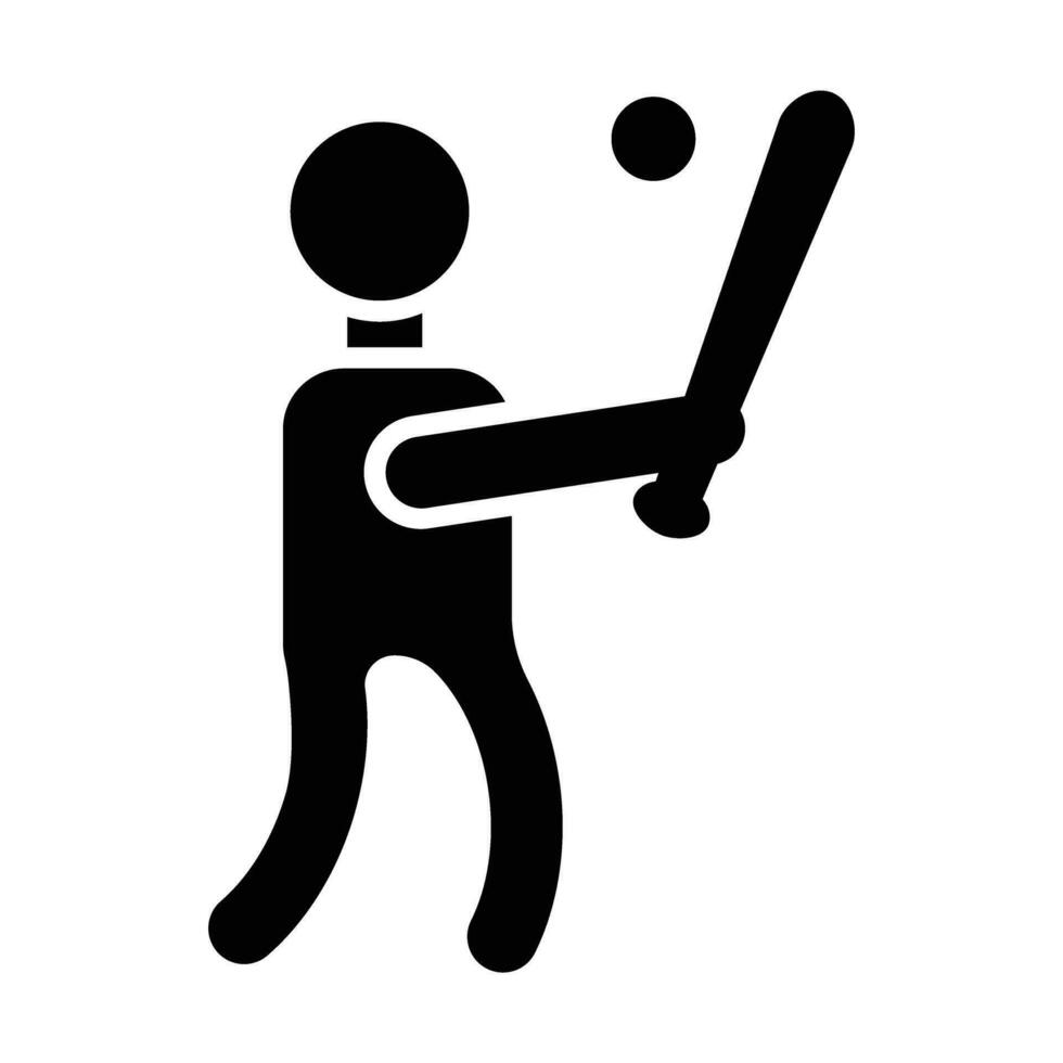 Batter Vector Glyph Icon For Personal And Commercial Use.