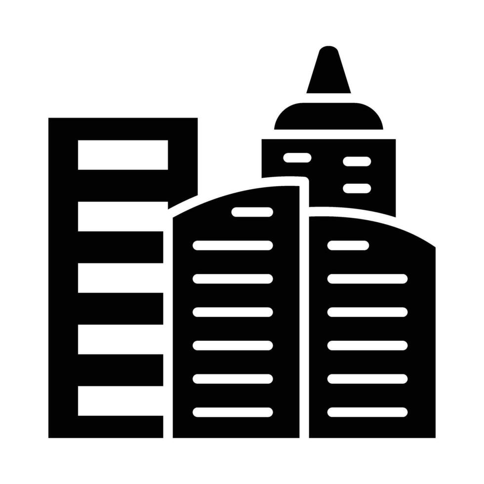 City Vector Glyph Icon For Personal And Commercial Use.