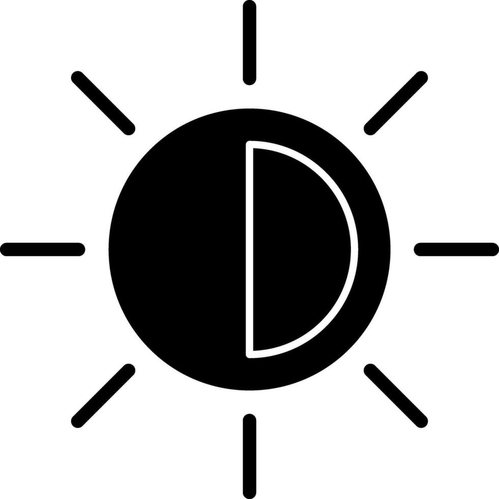 diseño de icono de vector de sol