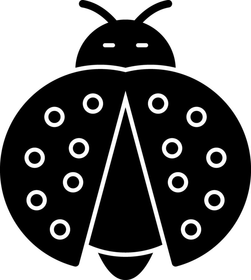 diseño de icono de vector de mariquita