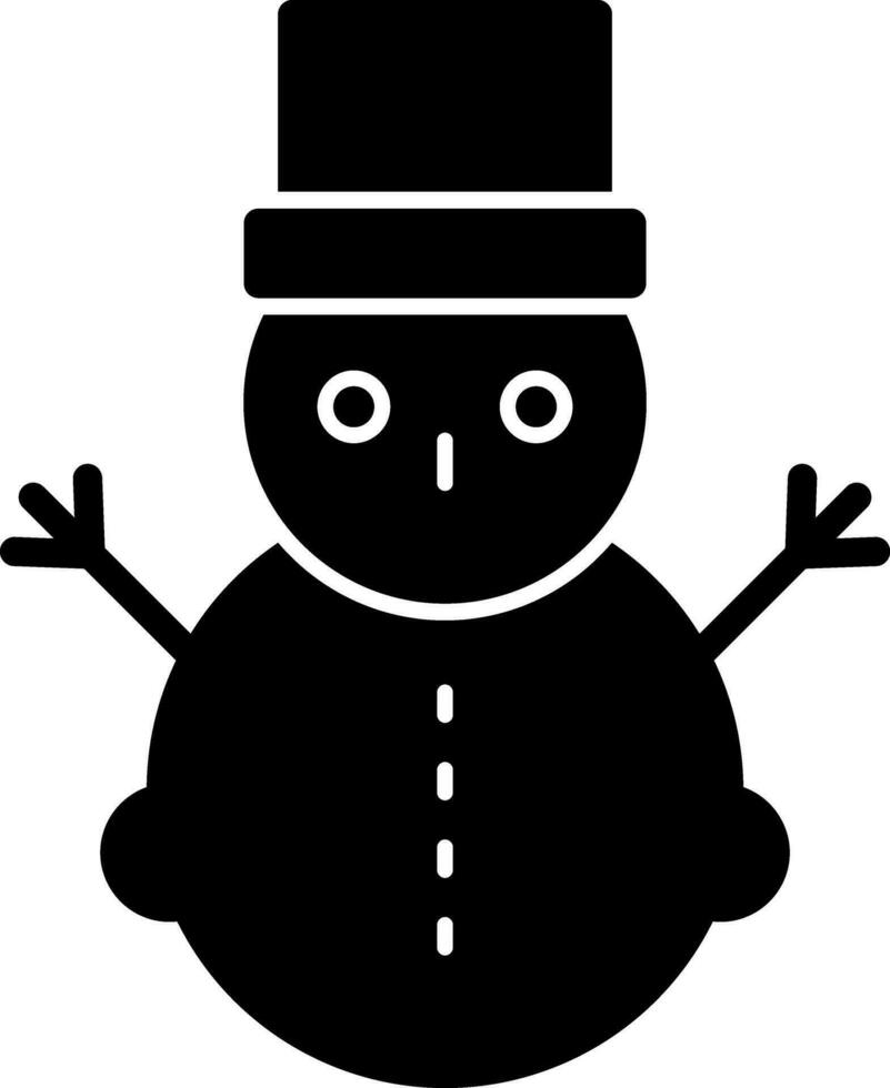 Snowman Vector Icon Design