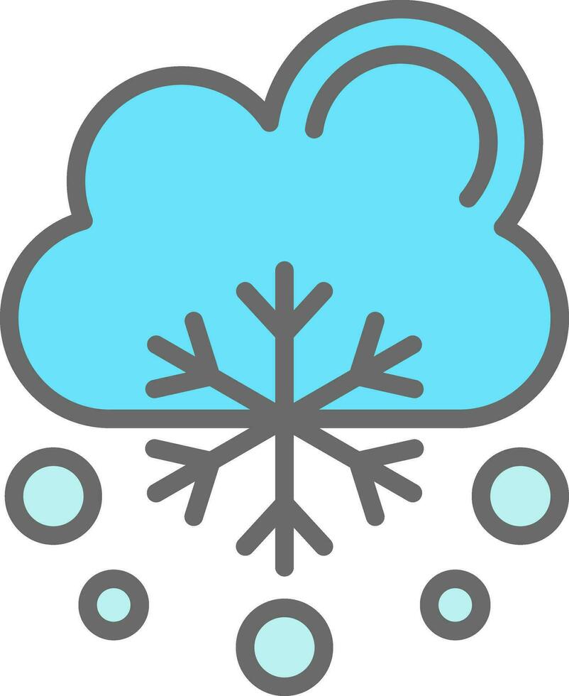 nieve cayendo vector icono diseño