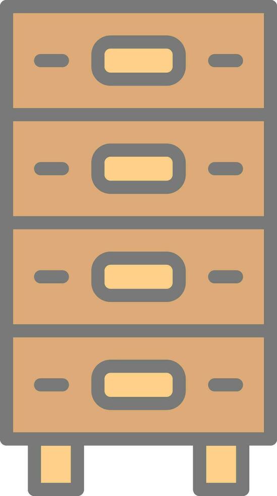 Drawer Vector Icon Design