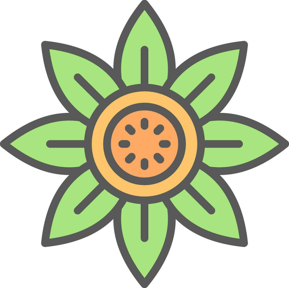 diseño de icono de vector de girasol