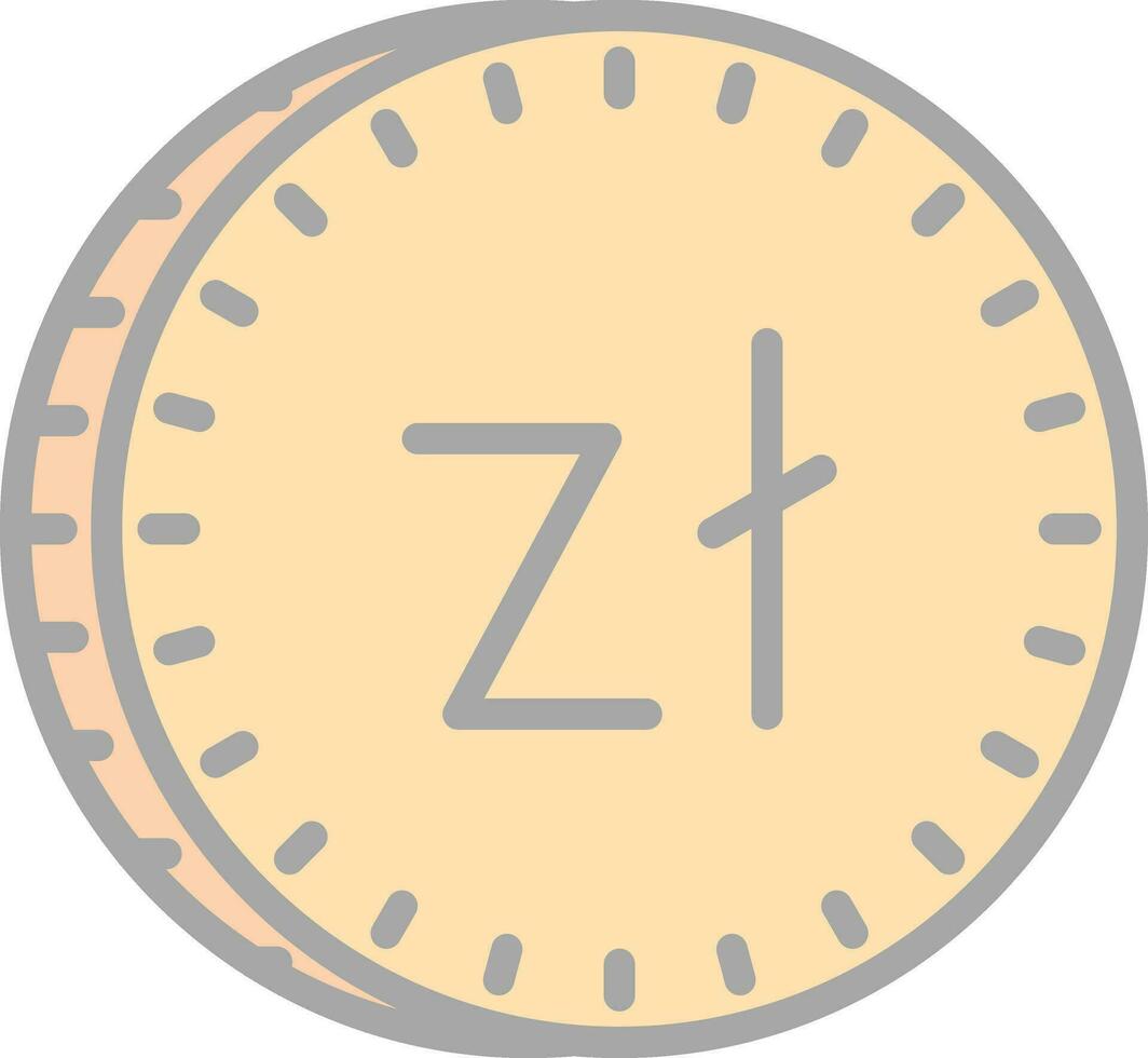 Zloty Vector Icon Design