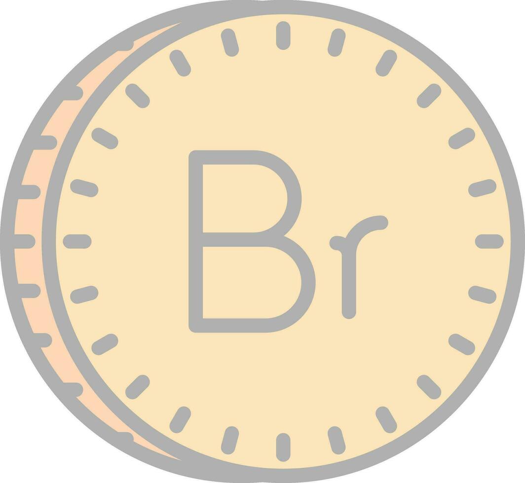 bielorruso rublo vector icono diseño