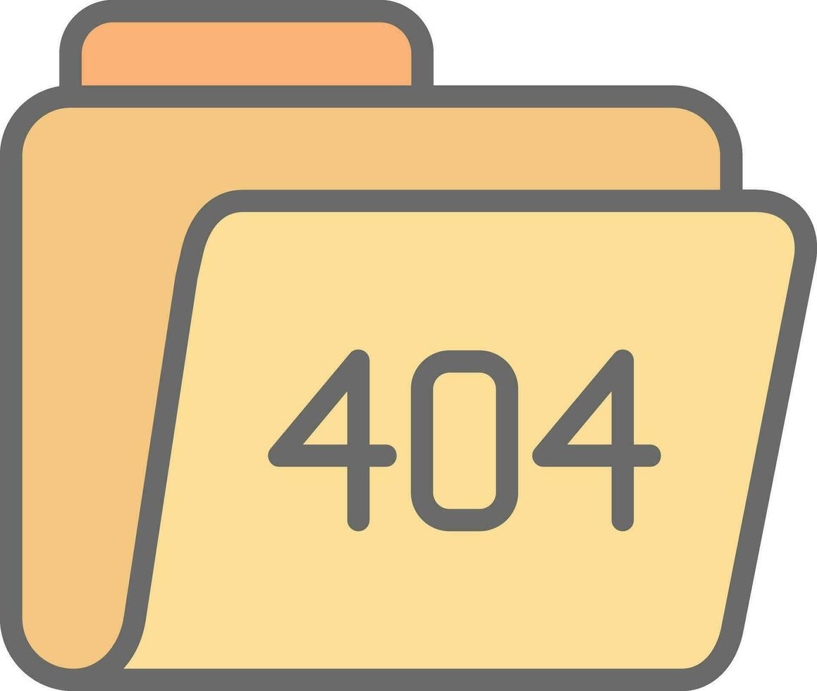 404 Error Vector Icon Design