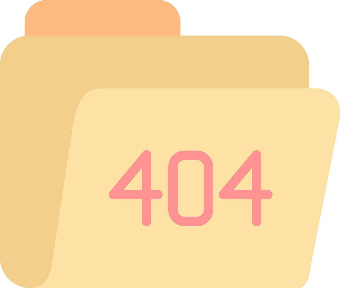 404 Error Vector Icon Design